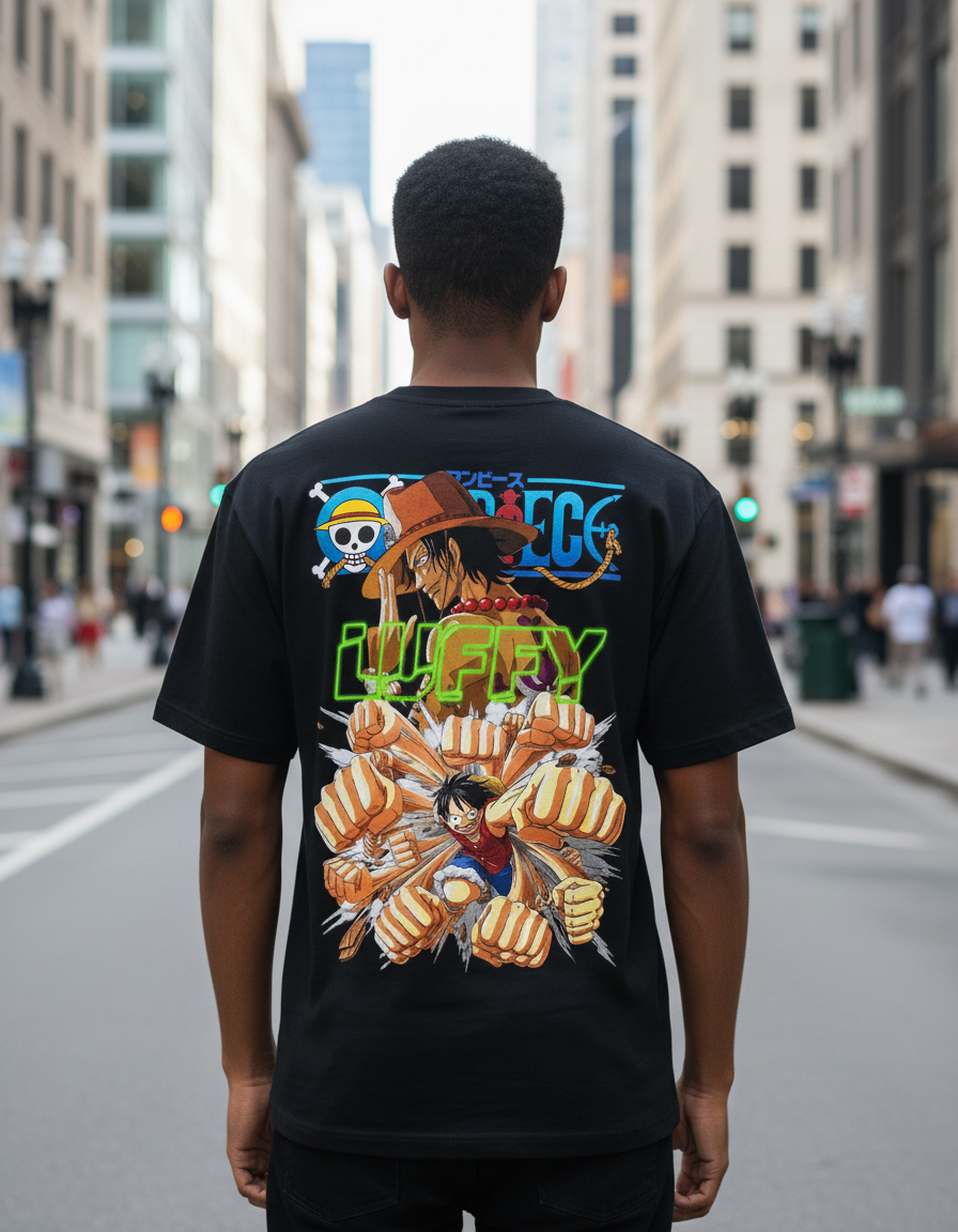 LUFFY One Piece | DTF Printed | Classic Crew T-Shirt