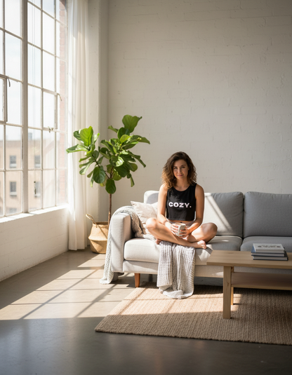 Cozy | DTF Printed | Crop Tank