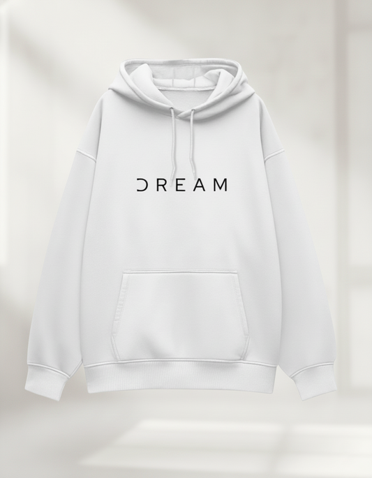Dream White Unisex Oversized Hoodie